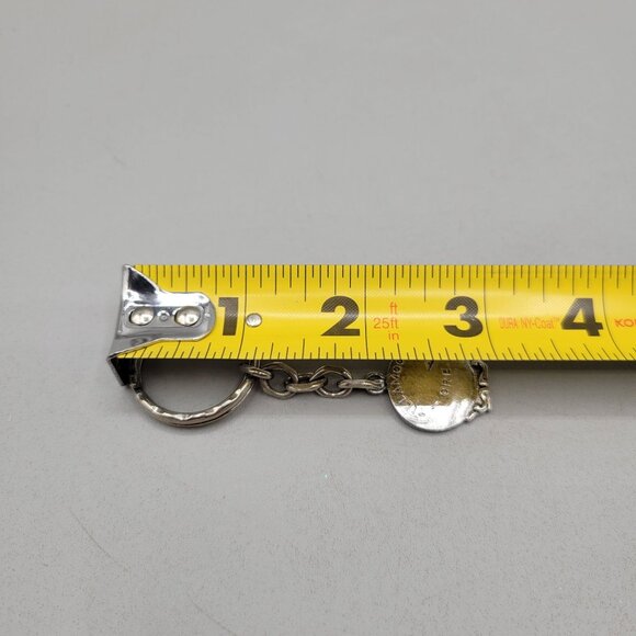 Vintage 1970s Tillamook Oregon Cheese Wheel Keychain Souvenir Sterling Silver - Picture 6 of 6